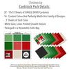 Christmas Joy Cardstock, includes image, showing 12x12 printed smooth cardstock for scrapbook page bases, photo mats, card making, die cutting, titles, borders, and layered paper projects. Buyer theme: Classic Red & Green Printed Smooth Cardstock. Christmas Joy Printed Smooth Cardstock in coordinating sage, green, evergreen, forest green, cranberry, Christmas red, deep red, cream and charcoal shades. Coordinating patterns include Holly berry repeats, Santa and snowman toss, Snowflake fields