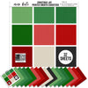 Christmas Joy Cardstock, main product image, showing 12x12 printed smooth cardstock for scrapbook page bases, photo mats, card making, die cutting, titles, borders, and layered paper projects. Buyer theme: Classic Red & Green Printed Smooth Cardstock. Christmas Joy Printed Smooth Cardstock in coordinating sage, green, evergreen, forest green, cranberry, Christmas red, deep red, cream and charcoal shades