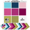 Everyday Moments Cardstock, main product image, showing 12x12 printed smooth cardstock for scrapbook page bases, photo mats, card making, die cutting, titles, borders, and layered paper projects. Buyer theme: Navy, Berry & Pink Printed Smooth Cardstock. Everyday Moments Printed Smooth Cardstock in coordinating aqua, navy, pink, raspberry, berry, citron, olive and soft white colors. Coordinating patterns include Navy and berry floral prints, Polka dots, Diagonal pinstripes