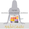 Fright Night Cardstock, size guide image, showing 12x12 printed smooth cardstock for scrapbook page bases, photo mats, card making, die cutting, titles, borders, and layered paper projects. Buyer theme: Orange Purple Halloween Printed Smooth Cardstock. Fright Night Printed Smooth Cardstock in sixteen coordinating cream, orange, yellow, lavender and gray linen-look colors for Halloween paper crafting