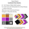 Happy Halloween Cardstock, includes image, showing 12x12 printed smooth cardstock for scrapbook page bases, photo mats, card making, die cutting, titles, borders, and layered paper projects. Buyer theme: Vintage Halloween Printed Smooth Cardstock. Happy Halloween Printed Smooth Cardstock in coordinating gold, caramel, cream, purple, gray and black linen-look colors for Halloween paper crafting