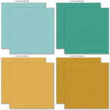 Happy Valentines Day Cardstock, cardstock paper patterns 9 through 16 preview, showing 12x12 printed smooth cardstock for scrapbook page bases, photo mats, card making, die cutting, titles, borders, and layered paper projects. Buyer theme: Pink Teal Gold Printed Smooth Cardstock. Happy Valentines Day Printed Smooth Cardstock in nine coordinating pink, aqua, teal, gold and charcoal linen-look colors