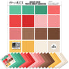 Holiday Cheer Cardstock, main product image, showing 12x12 printed smooth cardstock for scrapbook page bases, photo mats, card making, die cutting, titles, borders, and layered paper projects. Buyer theme: Festive Christmas Printed Smooth Cardstock. Holiday Cheer Printed Smooth Cardstock in coordinating mint, green, red, pink, cocoa, gold, ivory and cream shades. Coordinating patterns include Red snowflake fields, Peppermint holiday plaid, Candy cane repeats