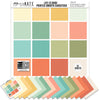 Life is Good Cardstock, main product image, showing 12x12 printed smooth cardstock for scrapbook page bases, photo mats, card making, die cutting, titles, borders, and layered paper projects. Buyer theme: Soft Pastel Printed Smooth Cardstock. Life is Good Printed Smooth Cardstock in coordinating cream, yellow, peach, coral, aqua, mint, sage and teal shades. Coordinating patterns include Pastel floral prints, Aqua and coral plaid patterns, Polka dots and confetti dots