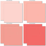 Love Lives Here Cardstock, cardstock paper patterns 1 through 8 preview, showing 12x12 printed smooth cardstock for scrapbook page bases, photo mats, card making, die cutting, titles, borders, and layered paper projects. Buyer theme: Warm Floral Printed Smooth Cardstock. Love Lives Here Printed Smooth Cardstock in coordinating blush, coral, buttercream, yellow, ivory, olive, garden green and deep forest tones. Designed for Mini albums, Junk journals, Everyday memory keeping