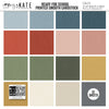 Ready for School Cardstock, high resolution cover image, showing 12x12 linen printed smooth cardstock for scrapbook page bases, photo mats, card making, die cutting, titles, borders, and layered paper projects. Buyer theme: Classic School Colors Printed Smooth Cardstock. Ready for School Printed Smooth Cardstock with 16 schoolhouse colors including dusty blues, reds, blush, sage, olive, mustard, cream, tan and chalkboard gray. Color palette includes deep navy blue, apple red, brick red