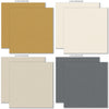 Ready for School Cardstock, cardstock paper patterns 25 through 32 preview, showing 12x12 linen printed smooth cardstock for scrapbook page bases, photo mats, card making, die cutting, titles, borders, and layered paper projects. Buyer theme: Classic School Colors Printed Smooth Cardstock. Ready for School Printed Smooth Cardstock with 16 schoolhouse colors including dusty blues, reds, blush, sage, olive, mustard, cream, tan and chalkboard gray