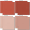 Ready for School Cardstock, cardstock paper patterns 9 through 16 preview, showing 12x12 linen printed smooth cardstock for scrapbook page bases, photo mats, card making, die cutting, titles, borders, and layered paper projects. Buyer theme: Classic School Colors Printed Smooth Cardstock. Ready for School Printed Smooth Cardstock with 16 schoolhouse colors including dusty blues, reds, blush, sage, olive, mustard, cream, tan and chalkboard gray