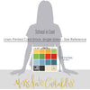 School is Cool Cardstock, size guide image, showing 12x12 printed smooth cardstock for scrapbook page bases, photo mats, card making, die cutting, titles, borders, and layered paper projects. Buyer theme: Classic School Colors Printed Smooth Cardstock. School is Cool Printed Smooth Cardstock in coordinating yellow, green, red, blue, cream, charcoal and black shades. Coordinating patterns include Primary color star prints, Red plaid and gray gingham, Blue graph paper