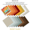 Welcome Fall Bundle, papers spread out image, showing complete coordinated paper craft set with 12x12 papers, 6x6 papers, cardstock, die cuts, and stickers for layouts, cards, albums, journals, and keepsakes. Buyer theme: Complete Fall Scrapbook Bundle. Welcome Fall complete scrapbook bundle with 12x12 paper, 6x6 paper, coordinating cardstock, stickers and die cuts. Scrapbook paper bundle, card making supplies, junk journal materials, mini album paper, and coordinated craft supplies