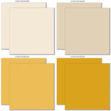 Wildflowers Cardstock, cardstock paper patterns 1 through 8 preview, showing 12x12 printed smooth cardstock for scrapbook page bases, photo mats, card making, die cutting, titles, borders, and layered paper projects. Buyer theme: Rich Botanical Printed Smooth Cardstock. Wildflowers Printed Smooth Cardstock in coordinating cream, gold, mustard, olive, coral, orange, orchid, plum, red, aqua and teal shades. Designed for Mini albums, Junk journals, Botanical paper crafts