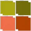 Wildflowers Cardstock, cardstock paper patterns 9 through 16 preview, showing 12x12 printed smooth cardstock for scrapbook page bases, photo mats, card making, die cutting, titles, borders, and layered paper projects. Buyer theme: Rich Botanical Printed Smooth Cardstock. Wildflowers Printed Smooth Cardstock in coordinating cream, gold, mustard, olive, coral, orange, orchid, plum, red, aqua and teal shades. Designed for Junk journals, Botanical paper crafts, Wildflower scrapbook layouts