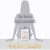 Best Wishes Die Cuts, size guide image, showing pre-cut scrapbook embellishments for layouts, handmade cards, journals, mini albums, memory pages, and layered paper crafts. Buyer theme: Floral Friendship Scrapbook Die Cuts & Ephemera. floral friendship die cut embellishments. Visible artwork includes wildflowers, leafy sprigs, floral banners, sentiment labels. Coordinating patterns include polka dots, floral toss, botanical print. Color palette includes Soft Teal, Vintage Cream, Buttercream