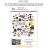 Trick or Treat Die Cuts, back packaging image, showing pre-cut scrapbook embellishments for layouts, handmade cards, journals, mini albums, memory pages, and layered paper crafts. Buyer theme: Cute Halloween Die Cuts & Ephemera. Trick or Treat die cuts with ghosts, pumpkins, bats, spiderwebs, black cats, haunted houses, candy corn, costume characters and Halloween phrases. Scrapbook die cuts, paper embellishments, card making accents, journal decorations, and layered paper craft supplies