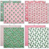 A Very Vintage Christmas 6x6 Double-Sided Paper Pack, 6x6 double-sided paper pack paper patterns 17 through 24 preview, showing 6x6 scrapbook paper for handmade cards, mini albums, junk journals, paper layering, small-scale layouts, and coordinated paper crafts. Buyer theme: Vintage Christmas 6x6 Paper for Cards & Mini Albums. A Very Vintage Christmas 6x6 double-sided scrapbook paper with scaled retro holiday patterns for cards and mini albums