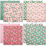 A Very Vintage Christmas 6x6 Double-Sided Paper Pack, 6x6 double-sided paper pack paper patterns 25 through 32 preview, showing 6x6 scrapbook paper for handmade cards, mini albums, junk journals, paper layering, small-scale layouts, and coordinated paper crafts. Buyer theme: Vintage Christmas 6x6 Paper for Cards & Mini Albums. A Very Vintage Christmas 6x6 double-sided scrapbook paper with scaled retro holiday patterns for cards and mini albums