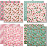 A Very Vintage Christmas 6x6 Double-Sided Paper Pack, 6x6 double-sided paper pack paper patterns 9 through 16 preview, showing 6x6 scrapbook paper for handmade cards, mini albums, junk journals, paper layering, small-scale layouts, and coordinated paper crafts. Buyer theme: Vintage Christmas 6x6 Paper for Cards & Mini Albums. A Very Vintage Christmas 6x6 double-sided scrapbook paper with scaled retro holiday patterns for cards and mini albums