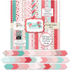 Be My Valentine 6x6 Double-Sided Paper Pack, 6x6 cover and paper spread out image, showing 6x6 scrapbook paper for handmade cards, mini albums, junk journals, paper layering, small-scale layouts, and coordinated paper crafts. Buyer theme: Valentine 6x6 Paper for Cards & Mini Albums. Be My Valentine 6x6 Double-Sided Paper Pack with scaled hearts, plaids, gingham, XOXO blocks, flowers, bees, mailboxes and Valentine patterns for cards and mini albums