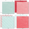 Be My Valentine 6x6 Double-Sided Paper Pack, 6x6 double-sided paper pack paper patterns 17 through 24 preview, showing 6x6 scrapbook paper for handmade cards, mini albums, junk journals, paper layering, small-scale layouts, and coordinated paper crafts. Buyer theme: Valentine 6x6 Paper for Cards & Mini Albums. Be My Valentine 6x6 Double-Sided Paper Pack with scaled hearts, plaids, gingham, XOXO blocks, flowers, bees, mailboxes and Valentine patterns for cards and mini albums