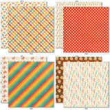 Birthday Bash 6x6 Double-Sided Paper Pack, 6x6 double-sided paper pack paper patterns 25 through 32 preview, showing 6x6 scrapbook paper for handmade cards, mini albums, junk journals, paper layering, small-scale layouts, and coordinated paper crafts. Buyer theme: Birthday 6x6 Paper for Cards & Mini Albums. Birthday Bash 6x6 Double-Sided Paper Pack with scaled birthday patterns for cards, mini albums, journals and smaller celebration projects