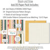 Bloom and Grow 6x6 Double-Sided Paper Pack, 6x6 paper pack cover and includes preview, showing 6x6 scrapbook paper for handmade cards, mini albums, junk journals, paper layering, small-scale layouts, and coordinated paper crafts. Buyer theme: Spring Floral 6x6 Paper for Card Making. Bloom and Grow 6x6 double-sided scrapbook paper with scaled spring floral, garden, plaid, dot and stripe patterns for cards and mini albums