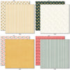 Bloom and Grow 6x6 Double-Sided Paper Pack, 6x6 double-sided paper pack paper patterns 1 through 8 preview, showing 6x6 scrapbook paper for handmade cards, mini albums, junk journals, paper layering, small-scale layouts, and coordinated paper crafts. Buyer theme: Spring Floral 6x6 Paper for Card Making. Bloom and Grow 6x6 double-sided scrapbook paper with scaled spring floral, garden, plaid, dot and stripe patterns for cards and mini albums