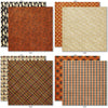 Boo 6x6 Double-Sided Paper Pack, 6x6 double-sided paper pack paper patterns 17 through 24 preview, showing 6x6 scrapbook paper for handmade cards, mini albums, junk journals, paper layering, small-scale layouts, and coordinated paper crafts. Buyer theme: 6x6 Halloween Paper for Cards & Mini Albums. Boo 6x6 double-sided scrapbook paper with scaled pumpkins, ghosts, cats, candy corn, spiderwebs, stars, plaids and harlequin patterns