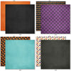 Chills and Thrills Monthly Box Add-On - 6x6 Double-Sided Paper Pack. third pattern group with stars, haunted house, pumpkins, monster plaid and candy.