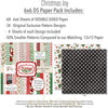 Christmas Joy 6x6 Double-Sided Paper Pack, 6x6 paper pack cover and includes preview, showing 6x6 scrapbook paper for handmade cards, mini albums, junk journals, paper layering, small-scale layouts, and coordinated paper crafts. Buyer theme: Christmas 6x6 Scrapbook Paper for Cards & Mini Albums. Christmas Joy 6x6 Double-Sided Paper Pack with scaled plaids, stripes, holly, poinsettias, Santa, reindeer, stockings, snowflakes and Christmas patterns for cards and mini albums