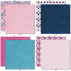 Everyday Moments 6x6 Double-Sided Paper Pack, 6x6 double-sided paper pack paper patterns 17 through 24 preview, showing 6x6 scrapbook paper for handmade cards, mini albums, junk journals, paper layering, small-scale layouts, and coordinated paper crafts. Buyer theme: Floral 6x6 Paper for Cards & Mini Albums. Everyday Moments 6x6 Double-Sided Paper Pack with scaled florals, dots, plaids, stripes and quilt-inspired patterns for cards and mini albums