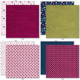 Everyday Moments 6x6 Double-Sided Paper Pack, 6x6 double-sided paper pack paper patterns 25 through 32 preview, showing 6x6 scrapbook paper for handmade cards, mini albums, junk journals, paper layering, small-scale layouts, and coordinated paper crafts. Buyer theme: Floral 6x6 Paper for Cards & Mini Albums. Everyday Moments 6x6 Double-Sided Paper Pack with scaled florals, dots, plaids, stripes and quilt-inspired patterns for cards and mini albums