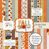 Fall Fun 6x6 Double-Sided Paper Pack, high resolution cover image, showing 6x6 scrapbook paper for handmade cards, mini albums, junk journals, paper layering, small-scale layouts, and coordinated paper crafts. Buyer theme: Fall 6x6 Paper for Cards, Mini Albums & Journals. Fall Fun 6x6 Double-Sided Paper Pack with scaled plaids, gingham, dots, stripes, pumpkins, leaves and florals for cards and mini albums. Designed for Pumpkin patch photo albums, Thanksgiving memory pages, Autumn card making
