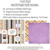 Fright Night 6x6 Double-Sided Paper Pack, 6x6 paper pack cover and includes preview, showing 6x6 scrapbook paper for handmade cards, mini albums, junk journals, paper layering, small-scale layouts, and coordinated paper crafts. Buyer theme: Cute Halloween 6x6 Paper for Cards & Mini Albums. Fright Night 6x6 double-sided scrapbook paper with scaled cute Halloween patterns for cards, mini albums and journals