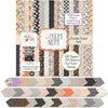 Fright Night 6x6 Double-Sided Paper Pack, 6x6 cover and paper spread out image, showing 6x6 scrapbook paper for handmade cards, mini albums, junk journals, paper layering, small-scale layouts, and coordinated paper crafts. Buyer theme: Cute Halloween 6x6 Paper for Cards & Mini Albums. Fright Night 6x6 double-sided scrapbook paper with scaled cute Halloween patterns for cards, mini albums and journals