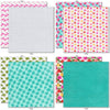 Fun in the Sun 6x6 Double-Sided Paper Pack, 6x6 double-sided paper pack paper patterns 1 through 8 preview, showing 6x6 scrapbook paper for handmade cards, mini albums, junk journals, paper layering, small-scale layouts, and coordinated paper crafts. Buyer theme: Tropical 6x6 Scrapbook Paper for Cards & Mini Albums. Fun in the Sun 6x6 Double-Sided Paper Pack with scaled tropical florals, palms, wildlife, checks, dots, waves and beach patterns for cards and mini albums