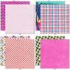Fun in the Sun 6x6 Double-Sided Paper Pack, 6x6 double-sided paper pack paper patterns 17 through 24 preview, showing 6x6 scrapbook paper for handmade cards, mini albums, junk journals, paper layering, small-scale layouts, and coordinated paper crafts. Buyer theme: Tropical 6x6 Scrapbook Paper for Cards & Mini Albums. Fun in the Sun 6x6 Double-Sided Paper Pack with scaled tropical florals, palms, wildlife, checks, dots, waves and beach patterns for cards and mini albums