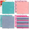 Fun in the Sun 6x6 Double-Sided Paper Pack, 6x6 double-sided paper pack paper patterns 25 through 32 preview, showing 6x6 scrapbook paper for handmade cards, mini albums, junk journals, paper layering, small-scale layouts, and coordinated paper crafts. Buyer theme: Tropical 6x6 Scrapbook Paper for Cards & Mini Albums. Fun in the Sun 6x6 Double-Sided Paper Pack with scaled tropical florals, palms, wildlife, checks, dots, waves and beach patterns for cards and mini albums