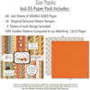 Give Thanks Bundle, 6x6 paper pack cover and includes preview, showing complete coordinated paper craft set with 12x12 papers, 6x6 papers, cardstock, die cuts, and stickers for layouts, cards, albums, journals, and keepsakes. Buyer theme: Complete Thanksgiving Scrapbook Bundle. Give Thanks complete Thanksgiving scrapbook bundle with 12x12 paper, 6x6 paper, coordinating cardstock, die cuts and stickers