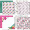 Happy Valentines Day 6x6 Double-Sided Paper Pack, 6x6 double-sided paper pack paper patterns 25 through 32 preview, showing 6x6 scrapbook paper for handmade cards, mini albums, junk journals, paper layering, small-scale layouts, and coordinated paper crafts. Buyer theme: Valentine 6x6 Paper for Cards & Mini Albums. Happy Valentines Day 6x6 double-sided scrapbook paper with scaled heart, floral, plaid, grid and love-note designs