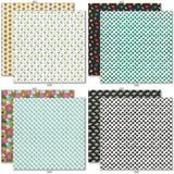 Hello Fall 6x6 Double-Sided Paper Pack, 6x6 double-sided paper pack paper patterns 1 through 8 preview, showing 6x6 scrapbook paper for handmade cards, mini albums, junk journals, paper layering, small-scale layouts, and coordinated paper crafts. Buyer theme: Fall 6x6 Scrapbook Paper for Cards & Mini Albums. Hello Fall 6x6 Double-Sided Paper Pack with scaled pumpkins, florals, checks, houndstooth, dots, leaves and bright autumn patterns for cards and mini albums