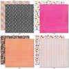 Hello Fall 6x6 Double-Sided Paper Pack, 6x6 double-sided paper pack paper patterns 17 through 24 preview, showing 6x6 scrapbook paper for handmade cards, mini albums, junk journals, paper layering, small-scale layouts, and coordinated paper crafts. Buyer theme: Fall 6x6 Scrapbook Paper for Cards & Mini Albums. Hello Fall 6x6 Double-Sided Paper Pack with scaled pumpkins, florals, checks, houndstooth, dots, leaves and bright autumn patterns for cards and mini albums