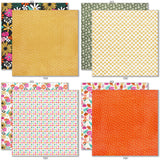 Hello Fall 6x6 Double-Sided Paper Pack, 6x6 double-sided paper pack paper patterns 9 through 16 preview, showing 6x6 scrapbook paper for handmade cards, mini albums, junk journals, paper layering, small-scale layouts, and coordinated paper crafts. Buyer theme: Fall 6x6 Scrapbook Paper for Cards & Mini Albums. Hello Fall 6x6 Double-Sided Paper Pack with scaled pumpkins, florals, checks, houndstooth, dots, leaves and bright autumn patterns for cards and mini albums