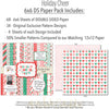 Holiday Cheer 6x6 Double-Sided Paper Pack, 6x6 paper pack cover and includes preview, showing 6x6 scrapbook paper for handmade cards, mini albums, junk journals, paper layering, small-scale layouts, and coordinated paper crafts. Buyer theme: Christmas 6x6 Scrapbook Paper for Cards & Mini Albums. Holiday Cheer 6x6 Double-Sided Paper Pack with scaled snowflakes, Santa, gingerbread, candy canes, ornaments, plaids, lights and festive Christmas patterns for cards and mini albums