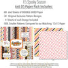 It's Spooky Season 6x6 Double-Sided Paper Pack, 6x6 paper pack cover and includes preview, showing 6x6 scrapbook paper for handmade cards, mini albums, junk journals, paper layering, small-scale layouts, and coordinated paper crafts. Buyer theme: Halloween 6x6 Paper for Cards & Mini Albums. It's Spooky Season 6x6 double-sided scrapbook paper with scaled ghost, pumpkin, bat, plaid and haunted-house Halloween patterns