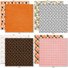 It's Spooky Season 6x6 Double-Sided Paper Pack, 6x6 double-sided paper pack paper patterns 1 through 8 preview, showing 6x6 scrapbook paper for handmade cards, mini albums, junk journals, paper layering, small-scale layouts, and coordinated paper crafts. Buyer theme: Halloween 6x6 Paper for Cards & Mini Albums. It's Spooky Season 6x6 double-sided scrapbook paper with scaled ghost, pumpkin, bat, plaid and haunted-house Halloween patterns