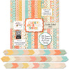 Life is Good 6x6 Double-Sided Paper Pack, 6x6 cover and paper spread out image, showing 6x6 scrapbook paper for handmade cards, mini albums, junk journals, paper layering, small-scale layouts, and coordinated paper crafts. Buyer theme: Everyday 6x6 Scrapbook Paper for Cards & Mini Albums. Life is Good 6x6 Double-Sided Paper Pack with scaled florals, plaids, dots, hearts, rainbows, cherries and happy everyday patterns for cards and mini albums