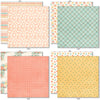 Life is Good 6x6 Double-Sided Paper Pack, 6x6 double-sided paper pack paper patterns 1 through 8 preview, showing 6x6 scrapbook paper for handmade cards, mini albums, junk journals, paper layering, small-scale layouts, and coordinated paper crafts. Buyer theme: Everyday 6x6 Scrapbook Paper for Cards & Mini Albums. Life is Good 6x6 Double-Sided Paper Pack with scaled florals, plaids, dots, hearts, rainbows, cherries and happy everyday patterns for cards and mini albums