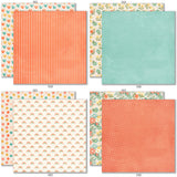 Life is Good 6x6 Double-Sided Paper Pack, 6x6 double-sided paper pack paper patterns 9 through 16 preview, showing 6x6 scrapbook paper for handmade cards, mini albums, junk journals, paper layering, small-scale layouts, and coordinated paper crafts. Buyer theme: Everyday 6x6 Scrapbook Paper for Cards & Mini Albums. Life is Good 6x6 Double-Sided Paper Pack with scaled florals, plaids, dots, hearts, rainbows, cherries and happy everyday patterns for cards and mini albums