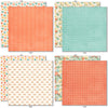 Life is Good 6x6 Double-Sided Paper Pack, 6x6 double-sided paper pack paper patterns 9 through 16 preview, showing 6x6 scrapbook paper for handmade cards, mini albums, junk journals, paper layering, small-scale layouts, and coordinated paper crafts. Buyer theme: Everyday 6x6 Scrapbook Paper for Cards & Mini Albums. Life is Good 6x6 Double-Sided Paper Pack with scaled florals, plaids, dots, hearts, rainbows, cherries and happy everyday patterns for cards and mini albums
