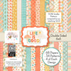 Life is Good 6x6 Double-Sided Paper Pack, high resolution cover image, showing 6x6 scrapbook paper for handmade cards, mini albums, junk journals, paper layering, small-scale layouts, and coordinated paper crafts. Buyer theme: Everyday 6x6 Scrapbook Paper for Cards & Mini Albums. Life is Good 6x6 Double-Sided Paper Pack with scaled florals, plaids, dots, hearts, rainbows, cherries and happy everyday patterns for cards and mini albums